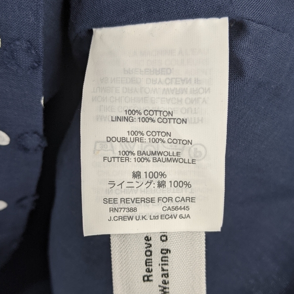 J. Crew Swiss Dot Off The Shoulder Ruffle Top NEW - Picture 9 of 10